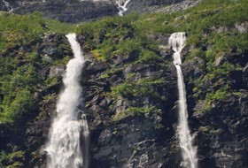 Waterfall at Loen Lake